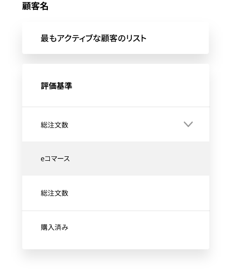 メール受信者の選択基準