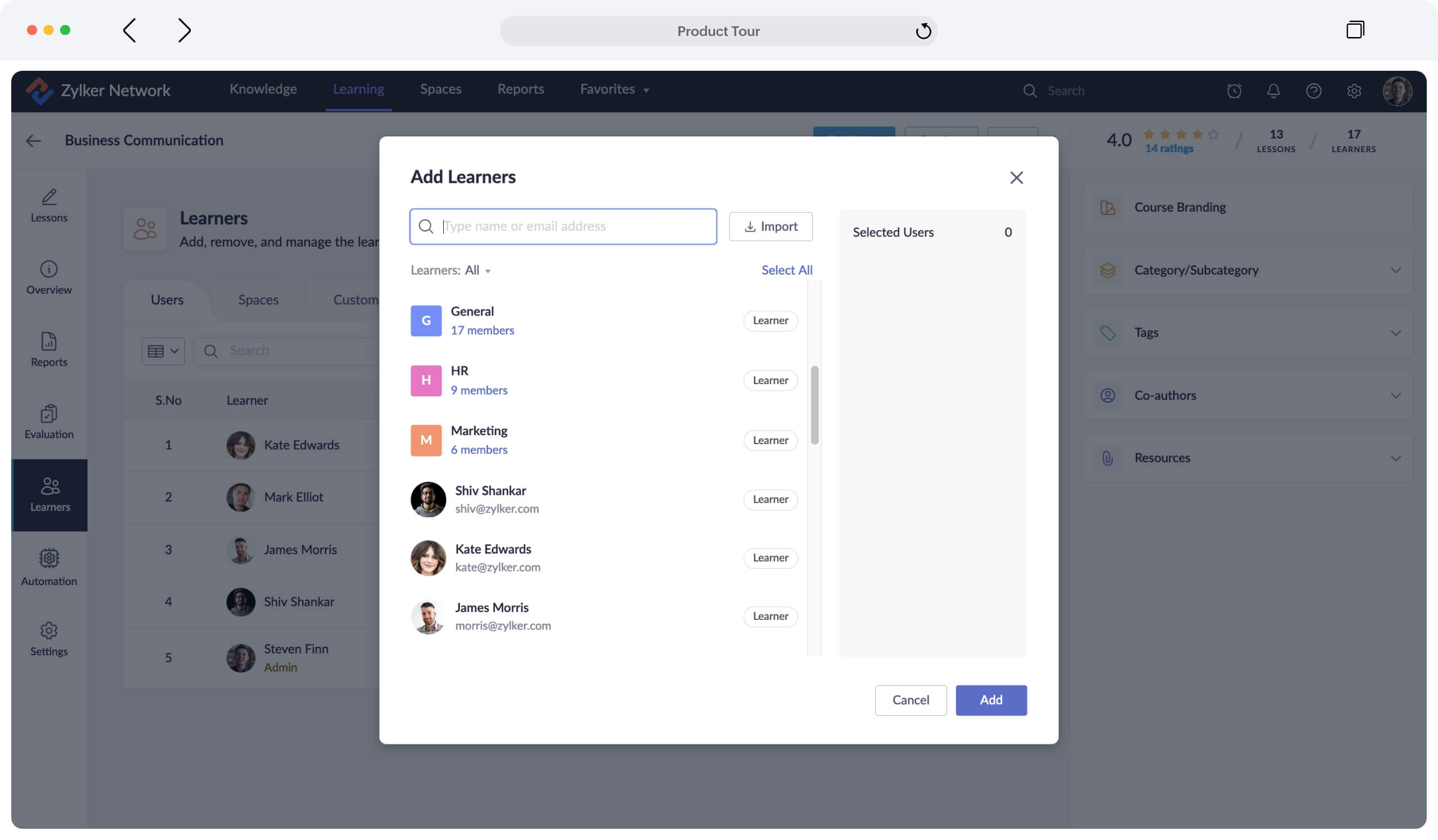 zoho Learn