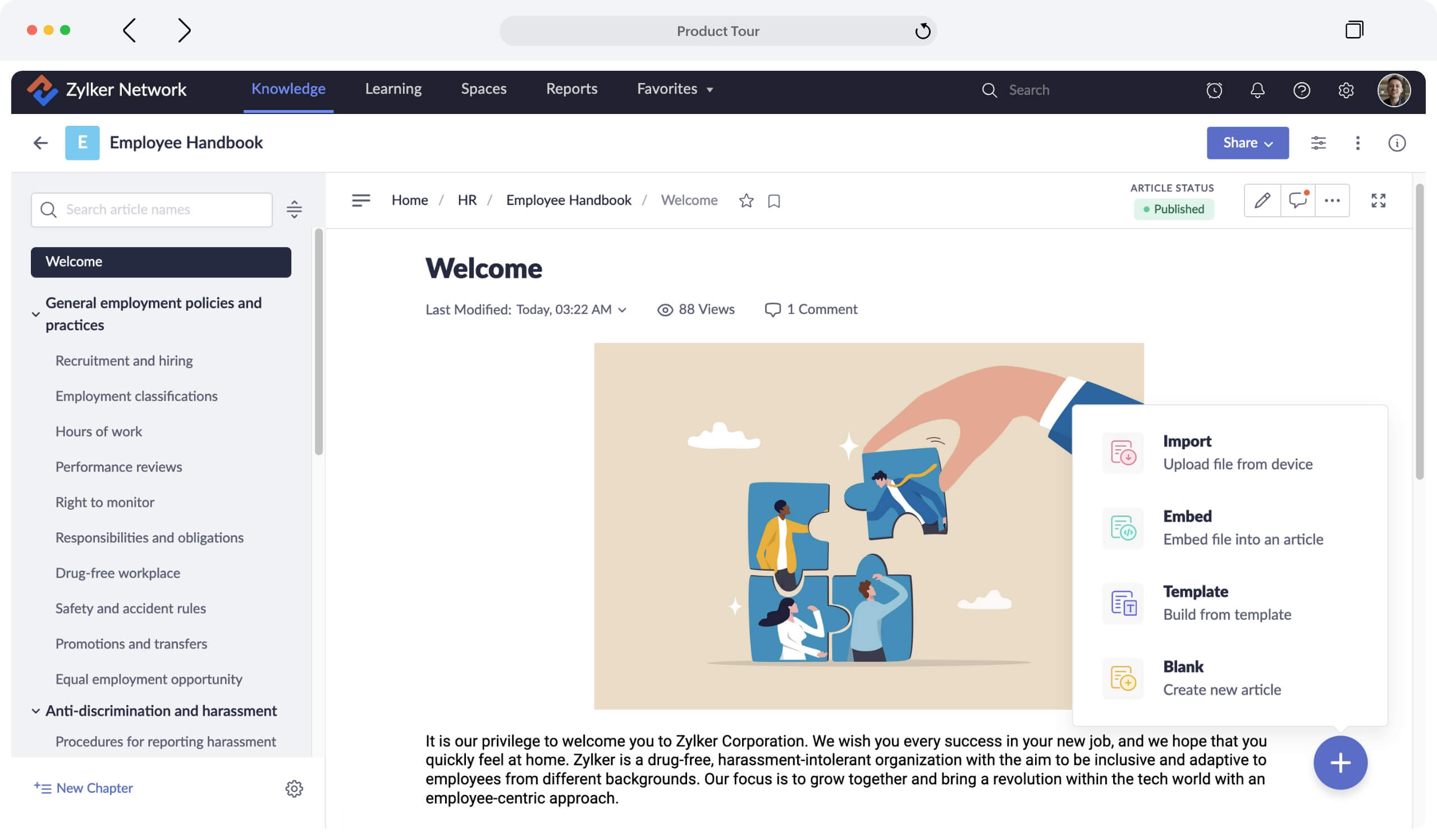 zoho Learn