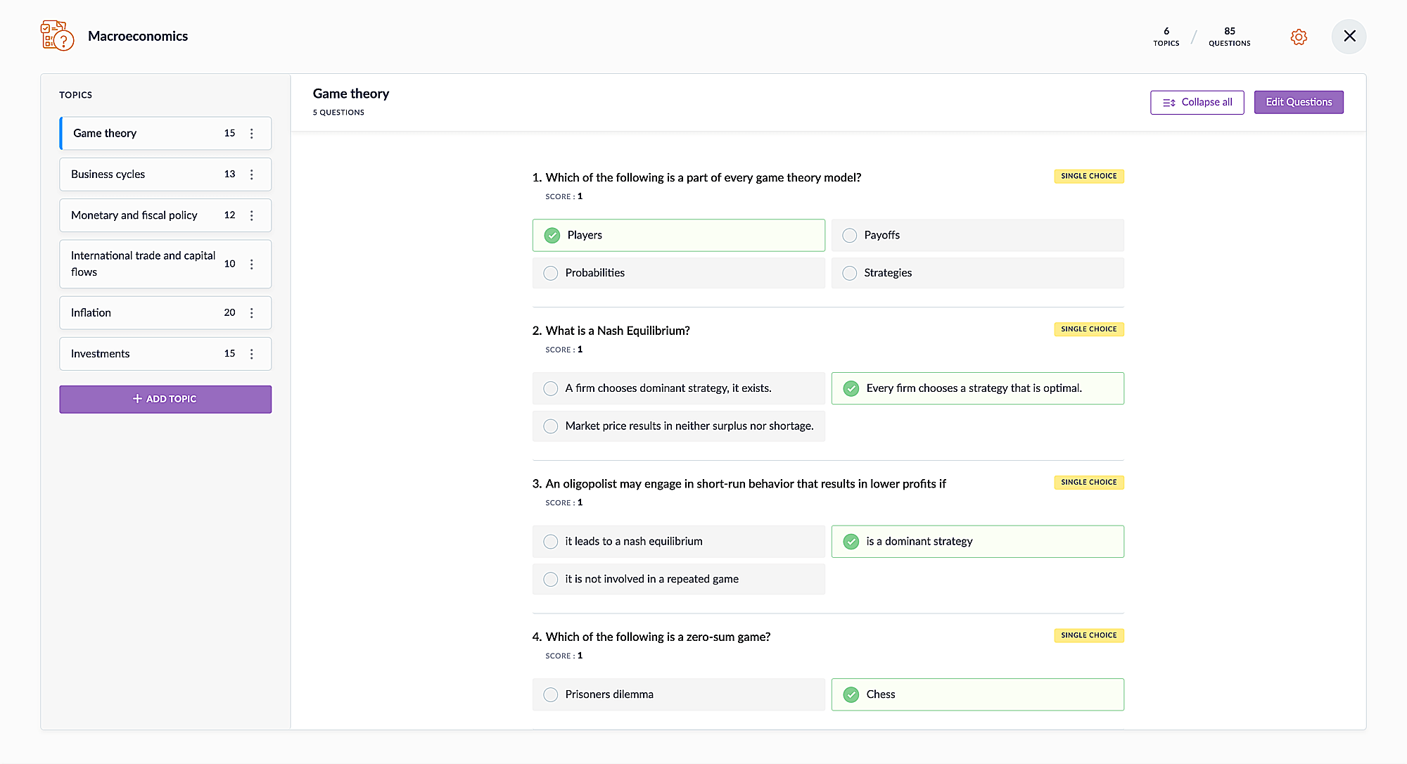 Zoho Learn: Crie questionários e atividades online