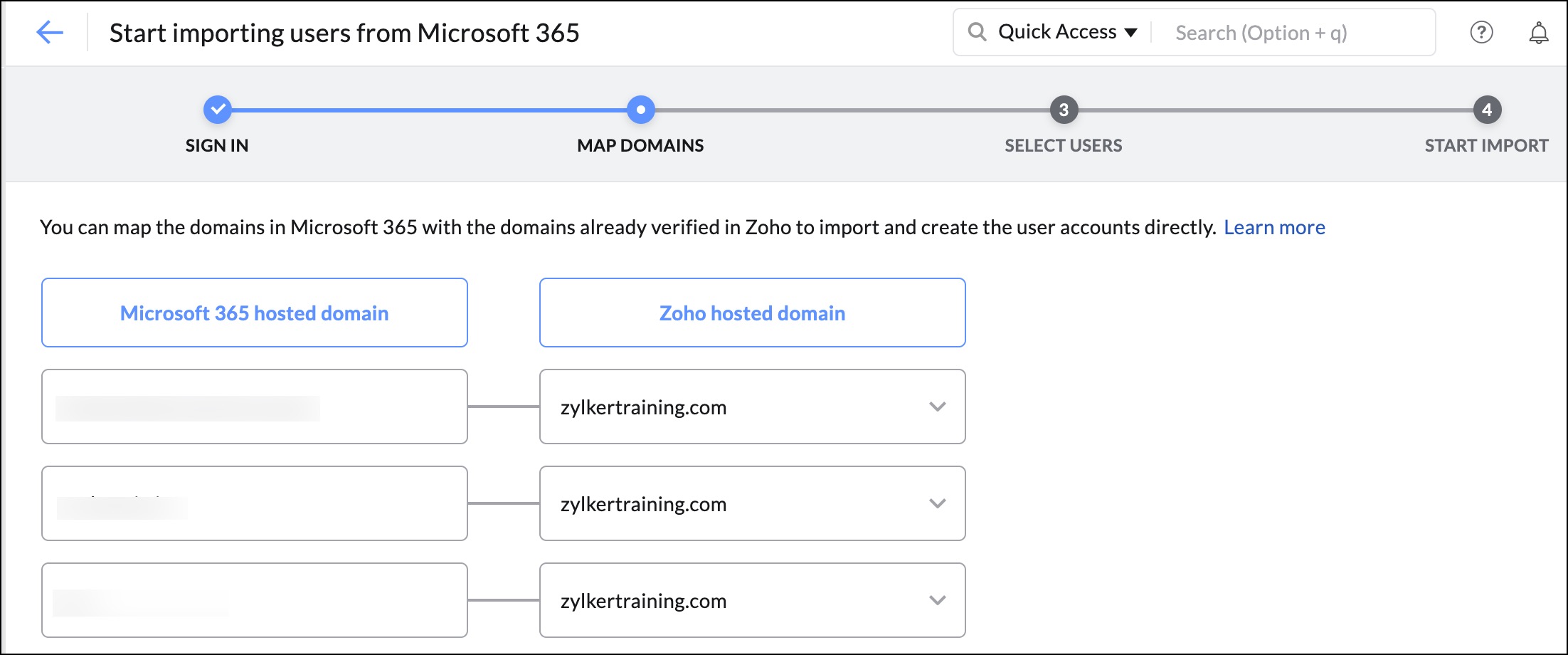 Microsoft domains