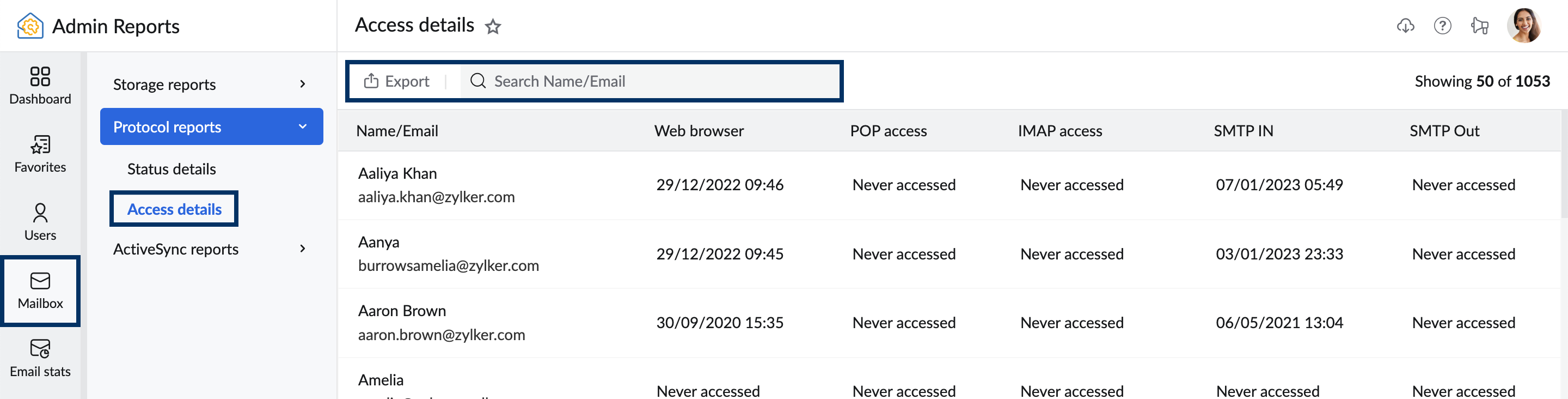 protocol access reports