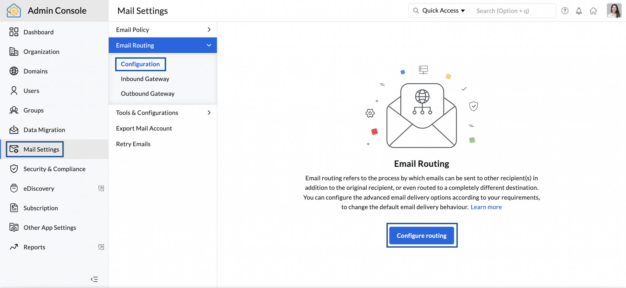 Configurar Email Routing