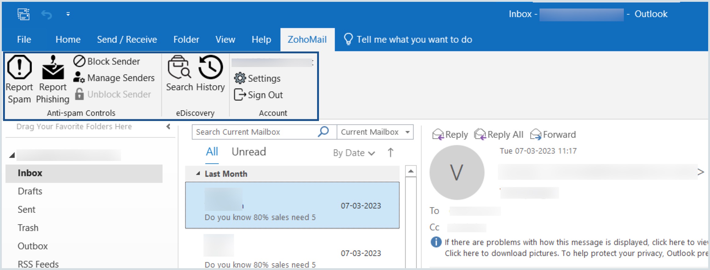 How To Configure Zoho Mail In Outlook Imap - Printable Forms Free Online