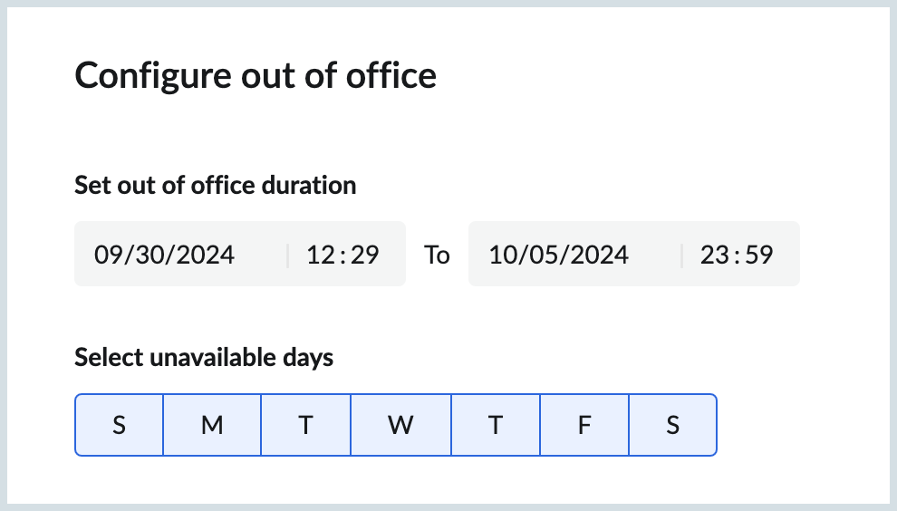 Auto response duration