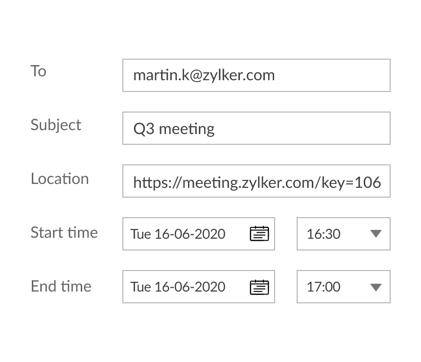 Host & Join Meetings right from MS Outlook Inbox Zoho Meeting Plugin