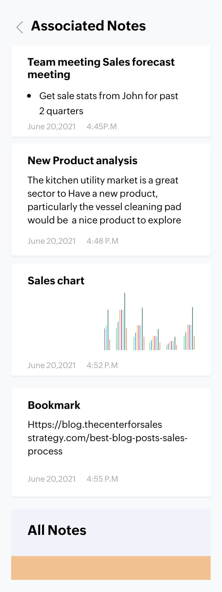 Associate your notes