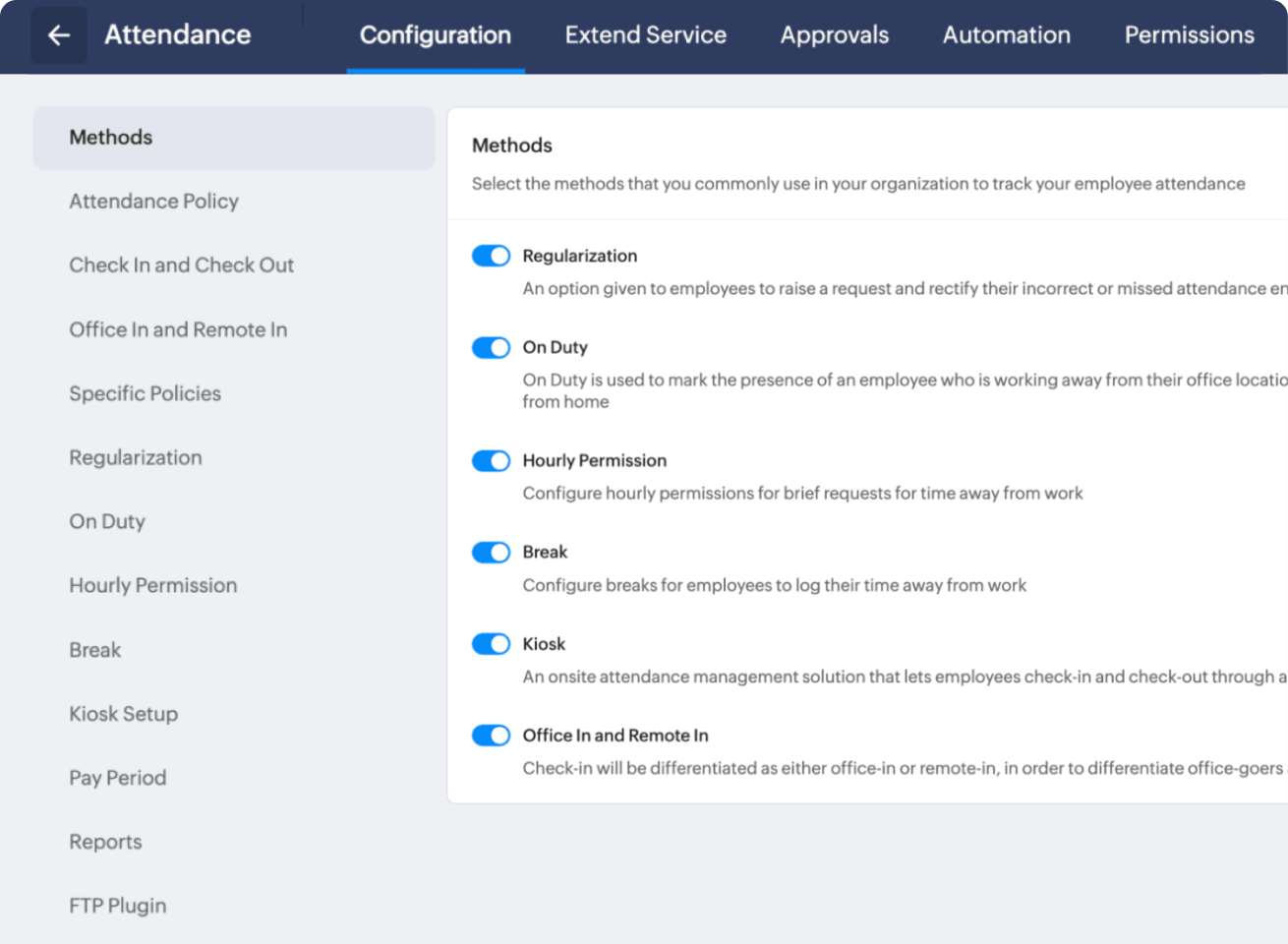 Configuración personalizable