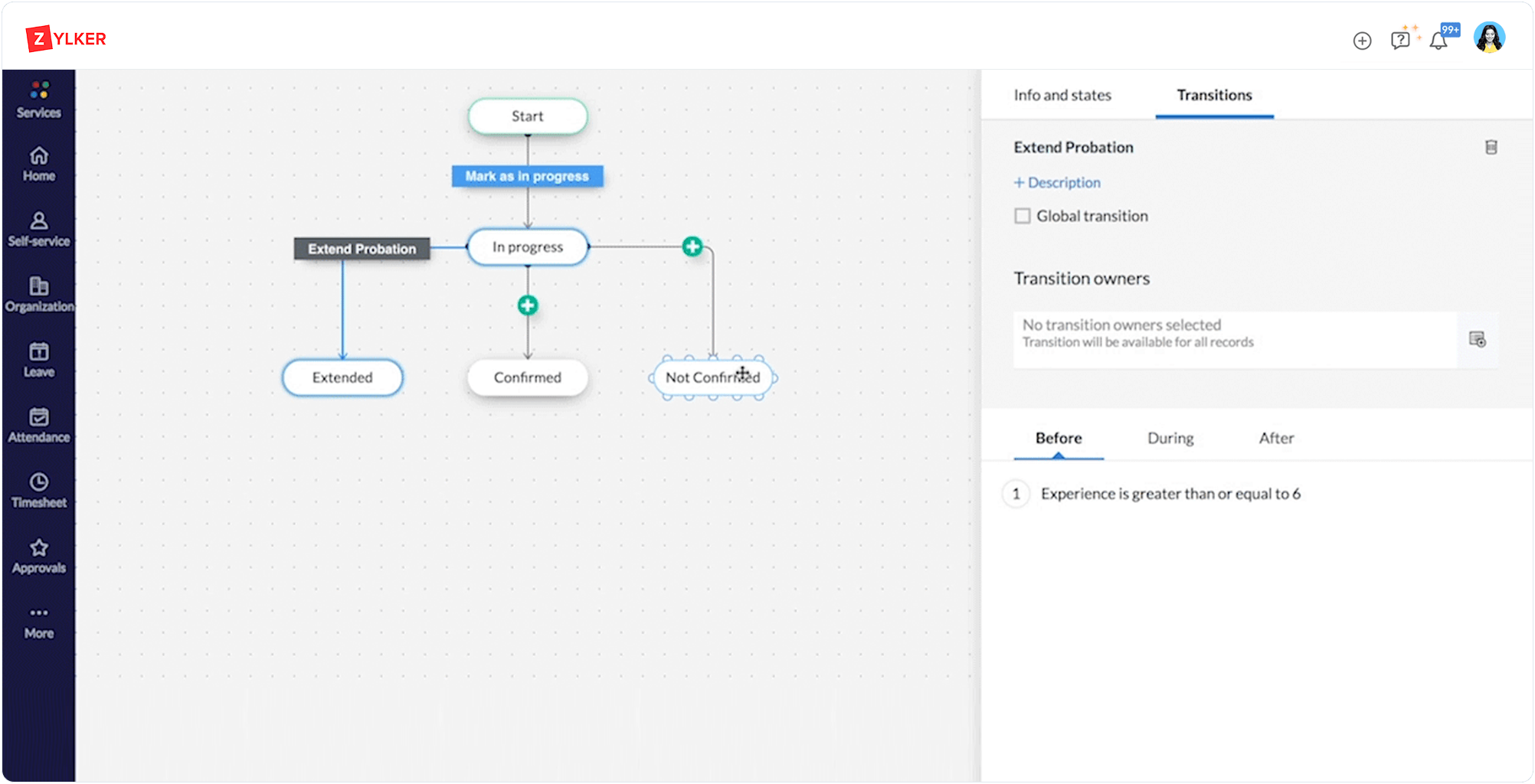 Key features of Zoho People's HCM software