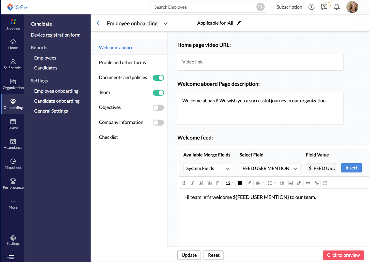 Personalize a integração com fluxos de trabalho