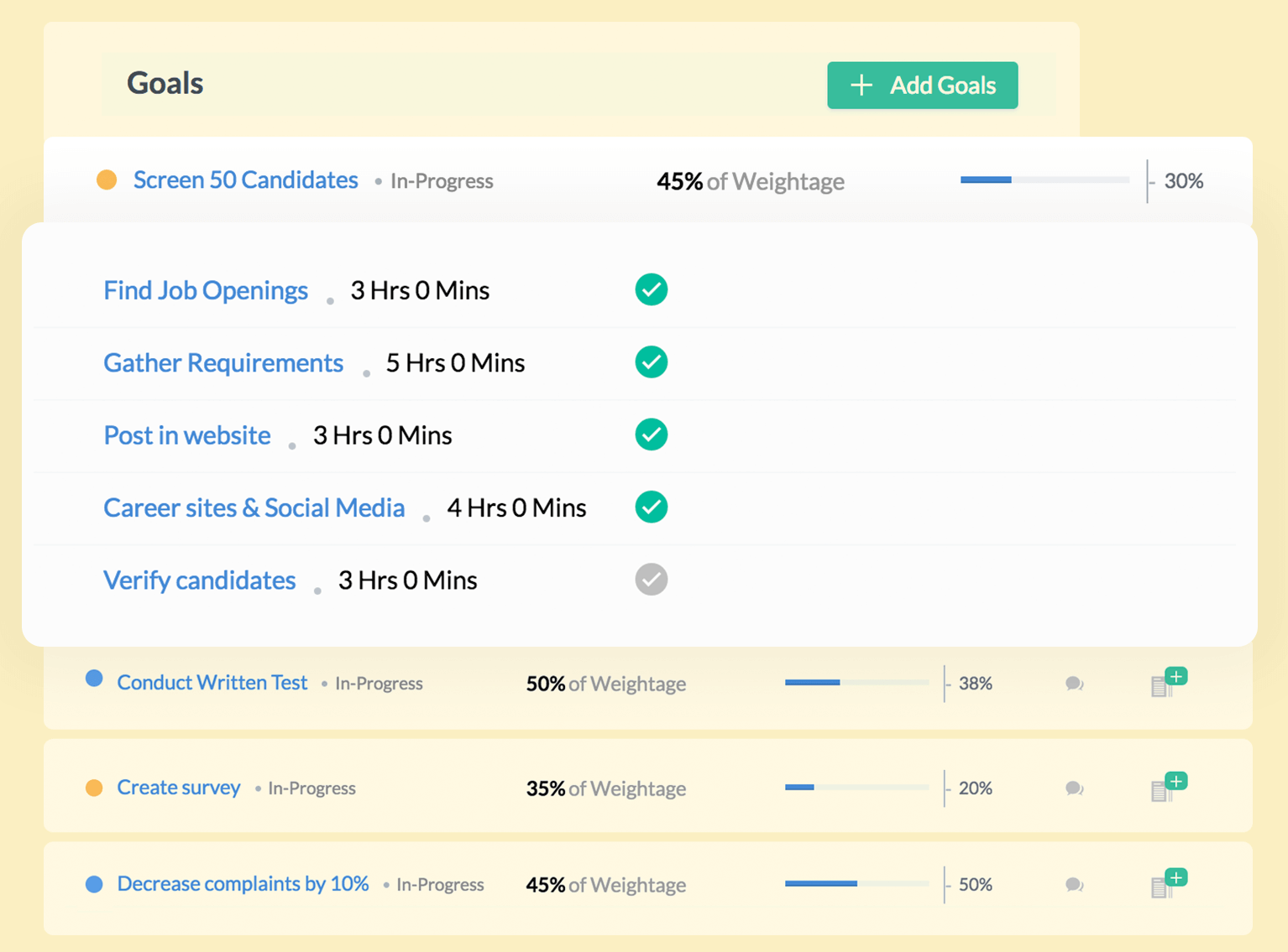 Defina objetivos y áreas de resultados clave (KRA)