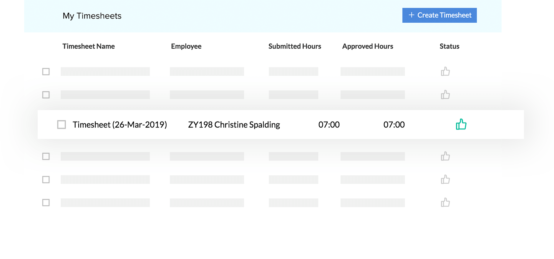 Planillas de horas trabajadas