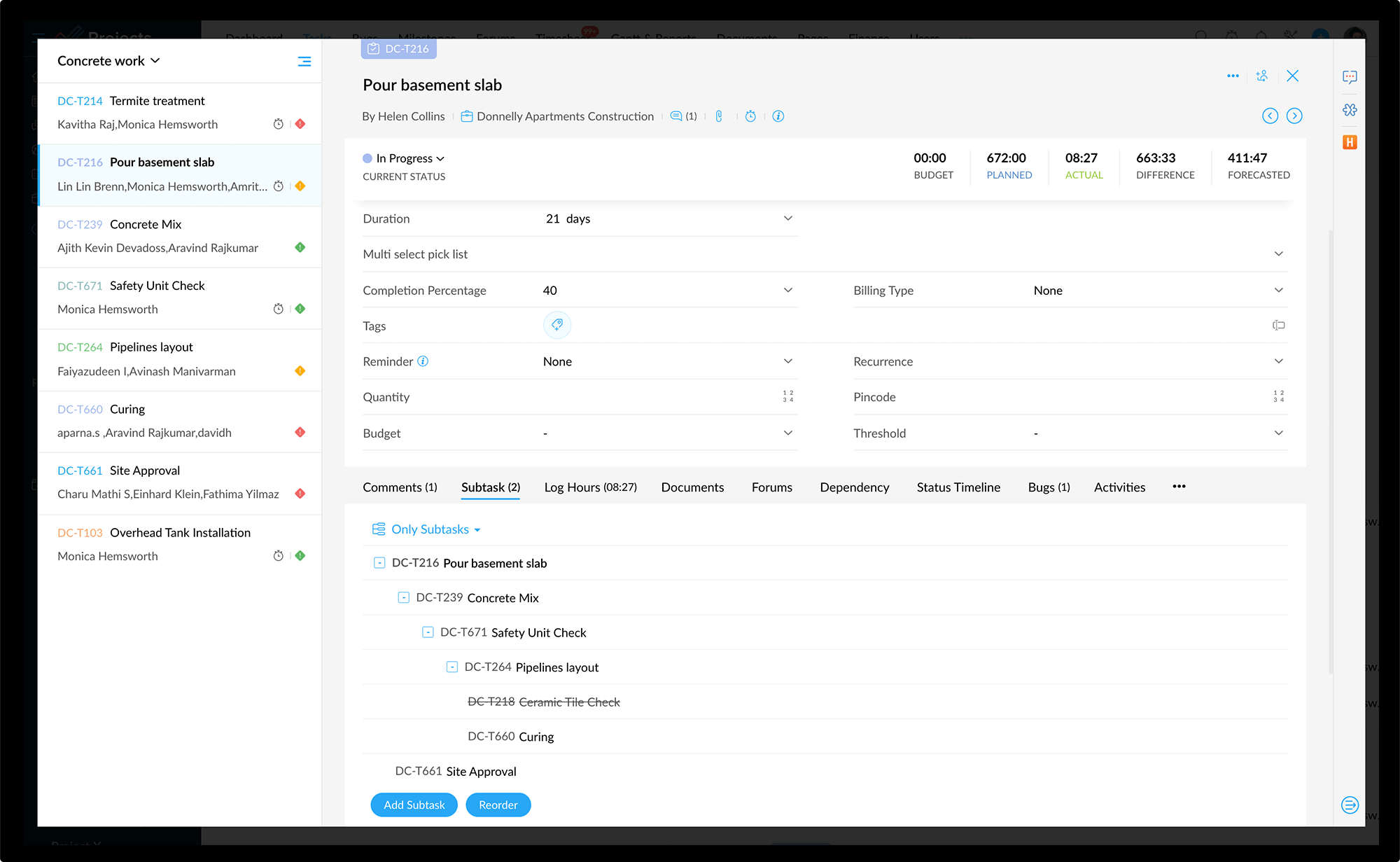 Sub task. Jira Roadmap subtask.