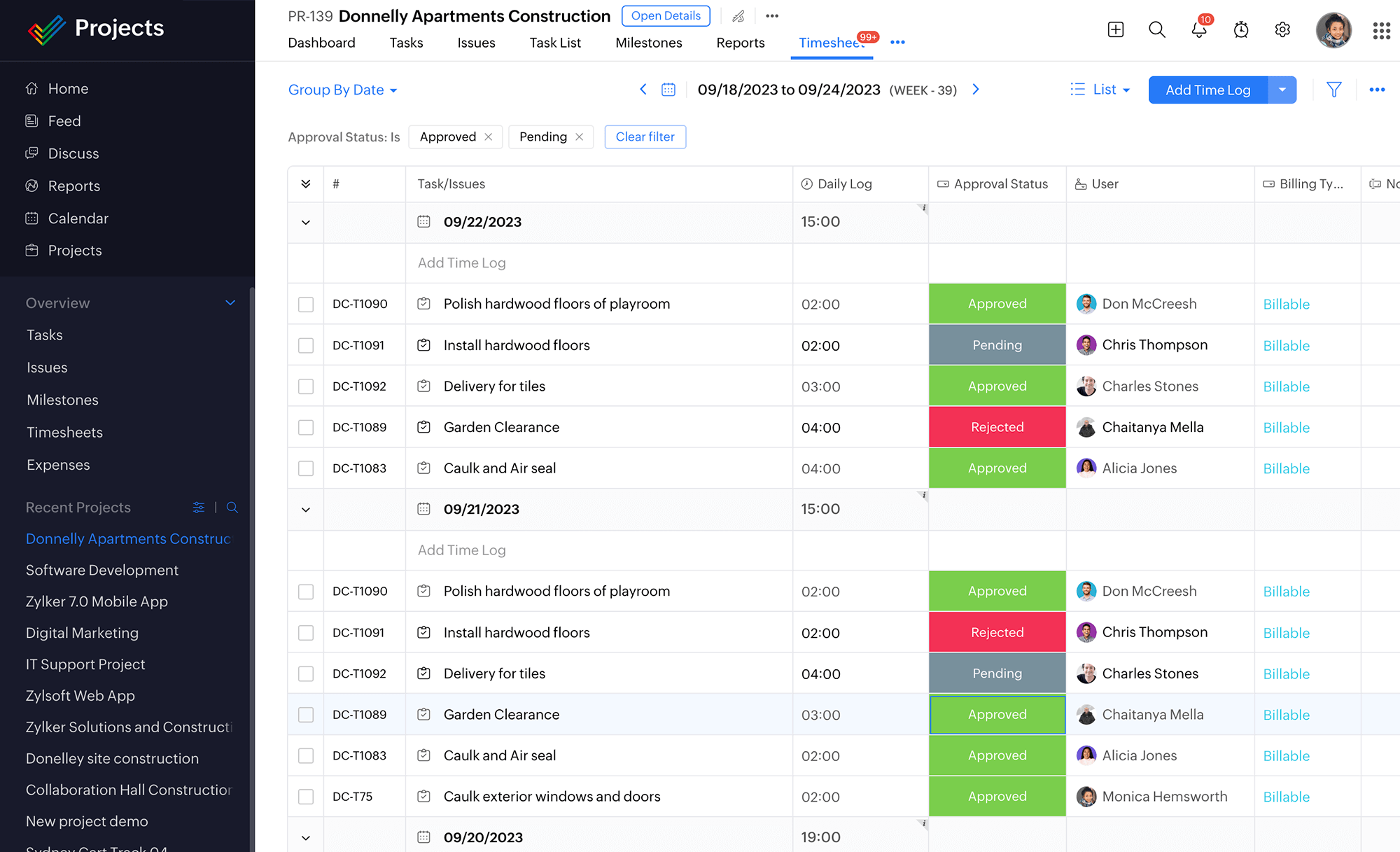 Gerencie os projetos do time em qualquer lugar