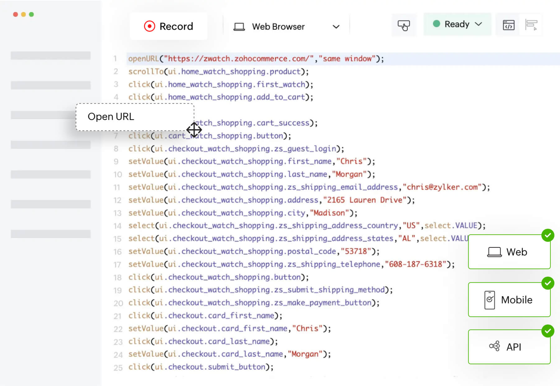 Zoho QEngine for enterprise application testing