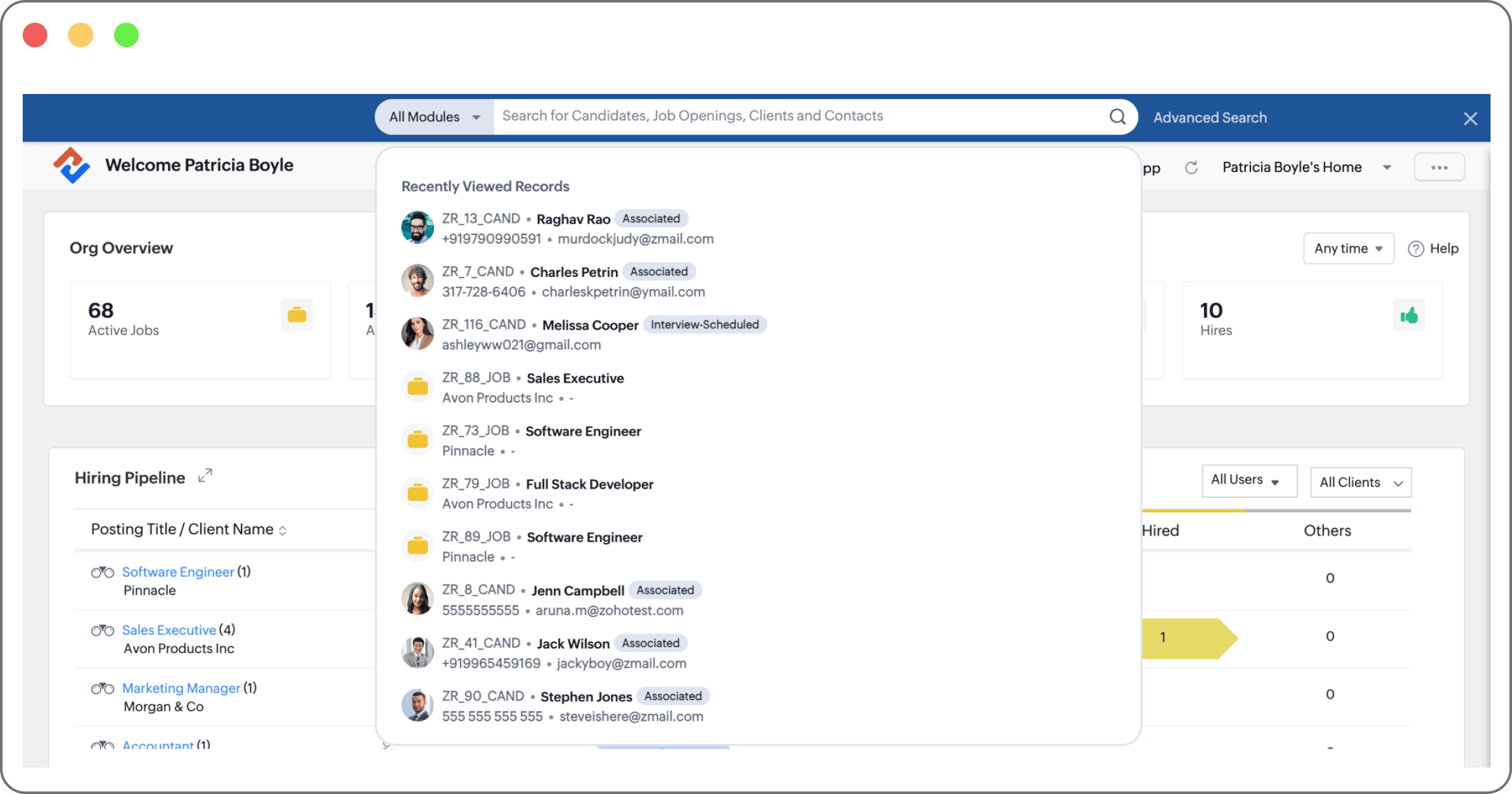 Mobile Recruitment App  ATS Application - Zoho Recruit Mobile App