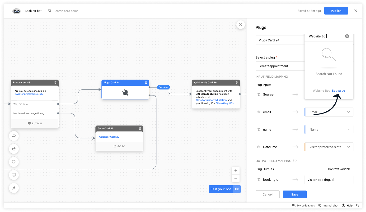 Setting Session Input Parameters