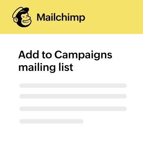 Integrate Zoho SalesIQ live chat with Mailchimp