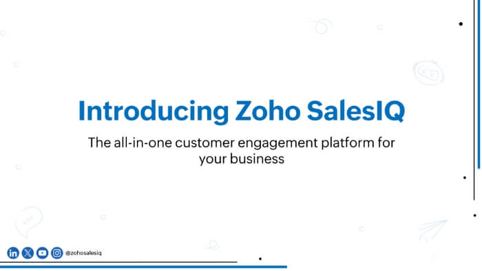 What is Zoho SalesIQ?