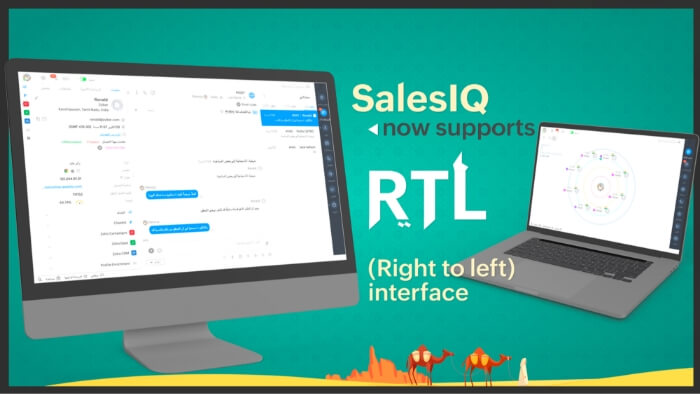 SalesIQ supports Right-to-Left (RTL) interface