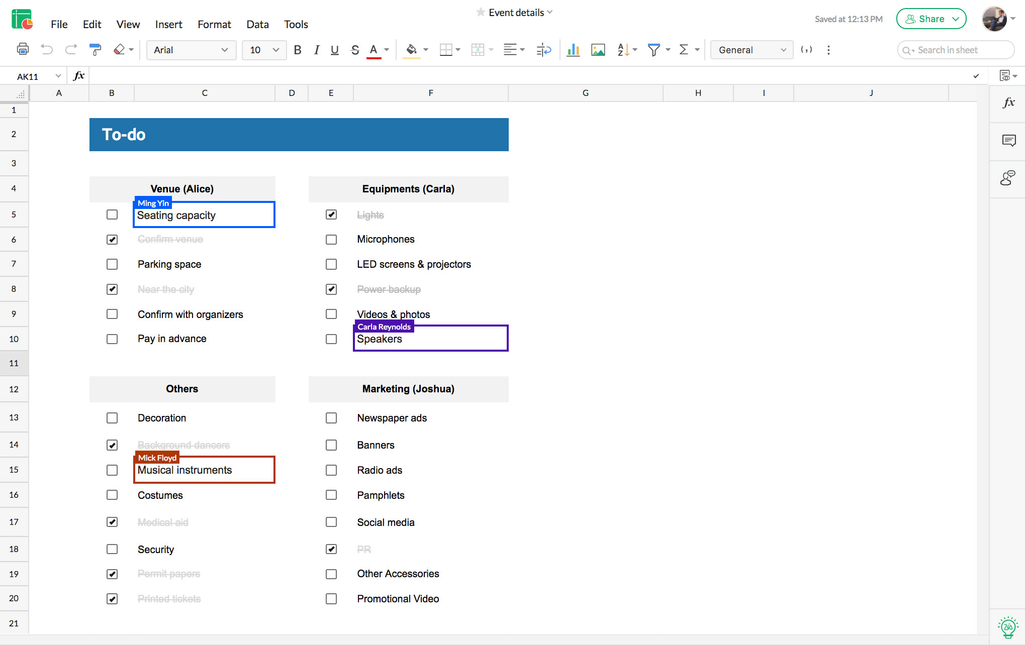 How to use Excel's new live collaboration features