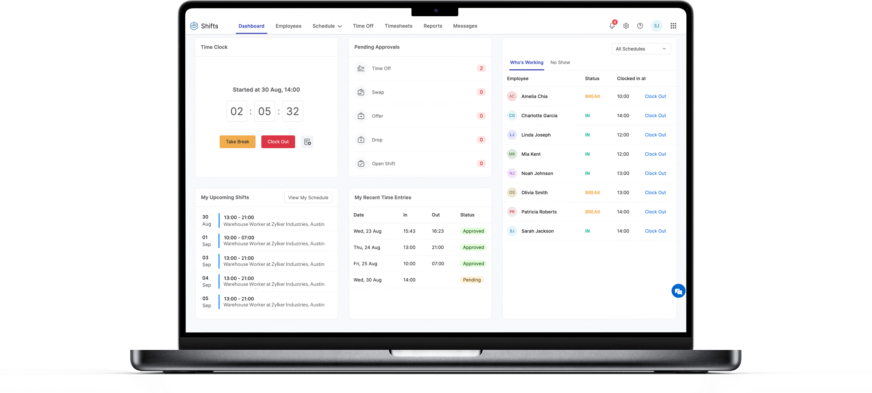 Create schedules that match production line needs