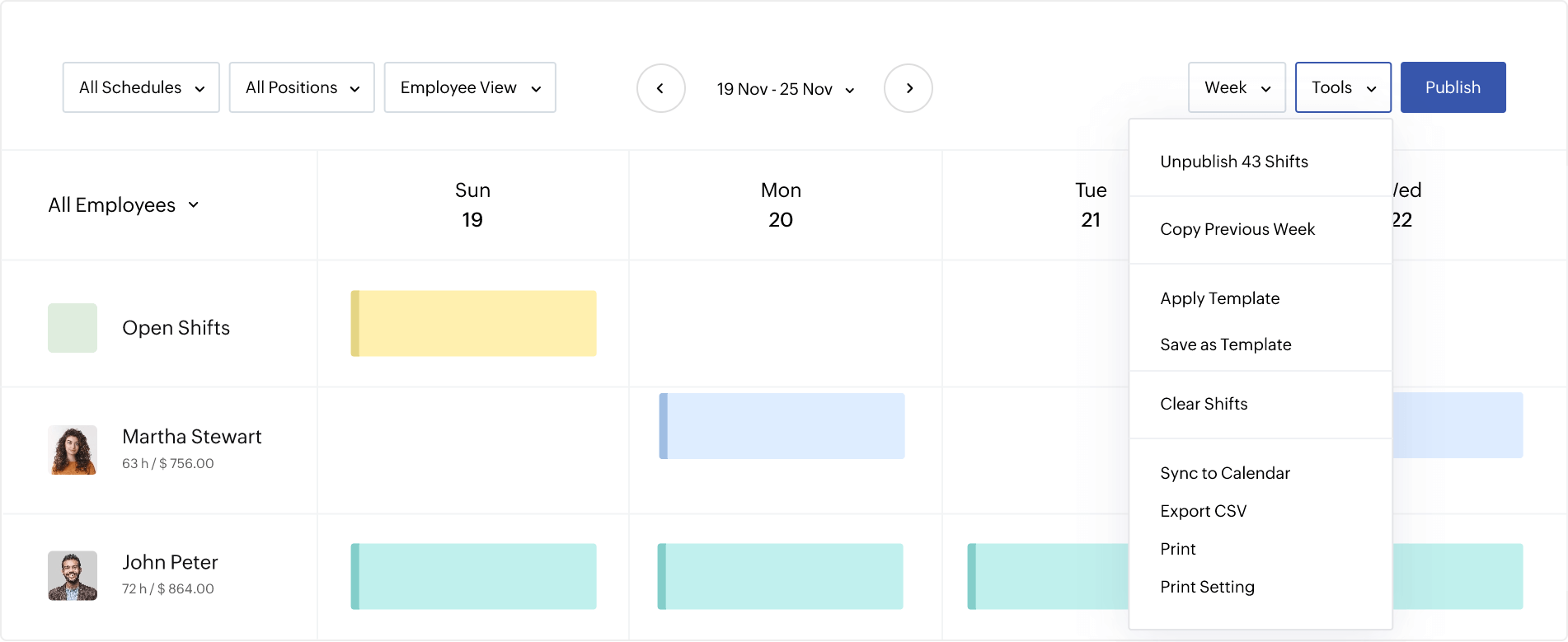 Simplify crew scheduling with templates