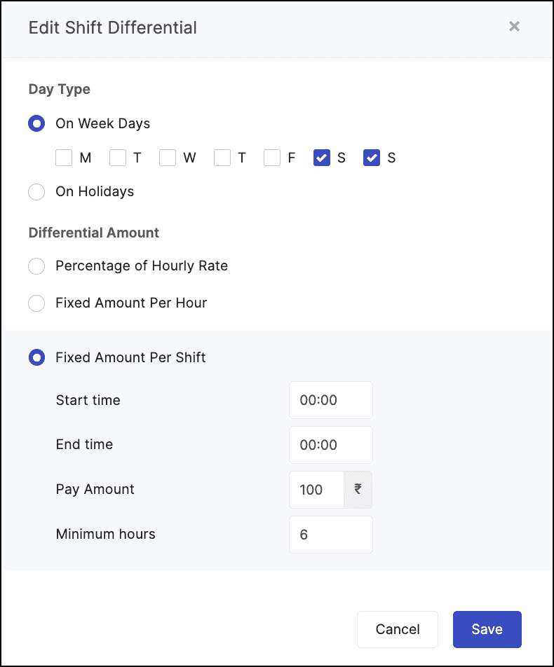 Advanced Pay Rules