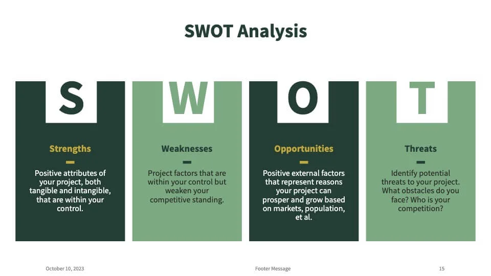 Project progress update presentation template