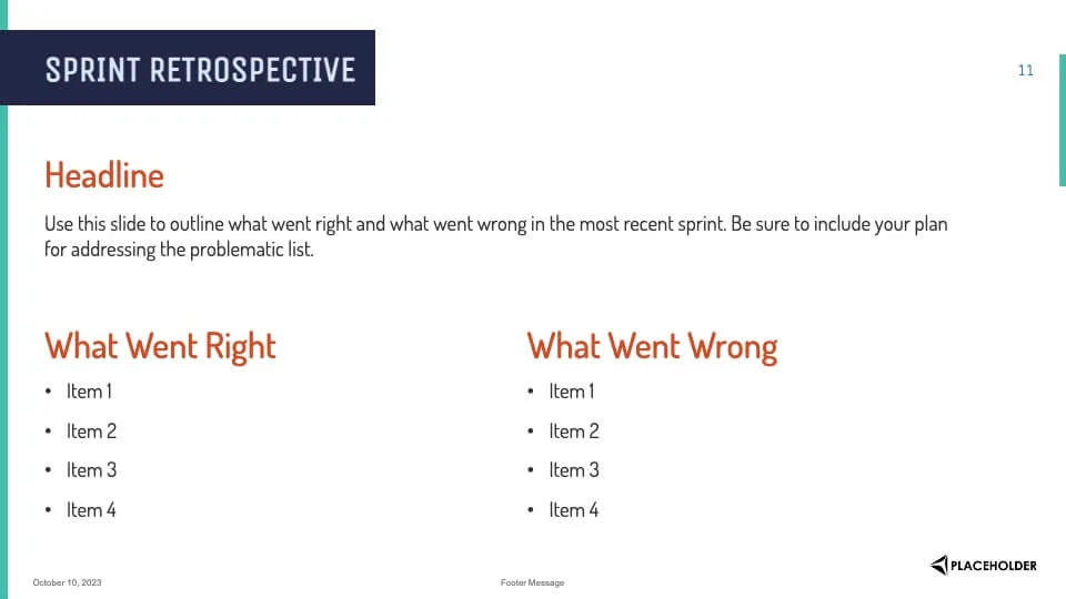 Sprint retrospective