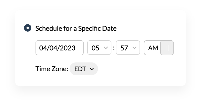 scheduling specific task