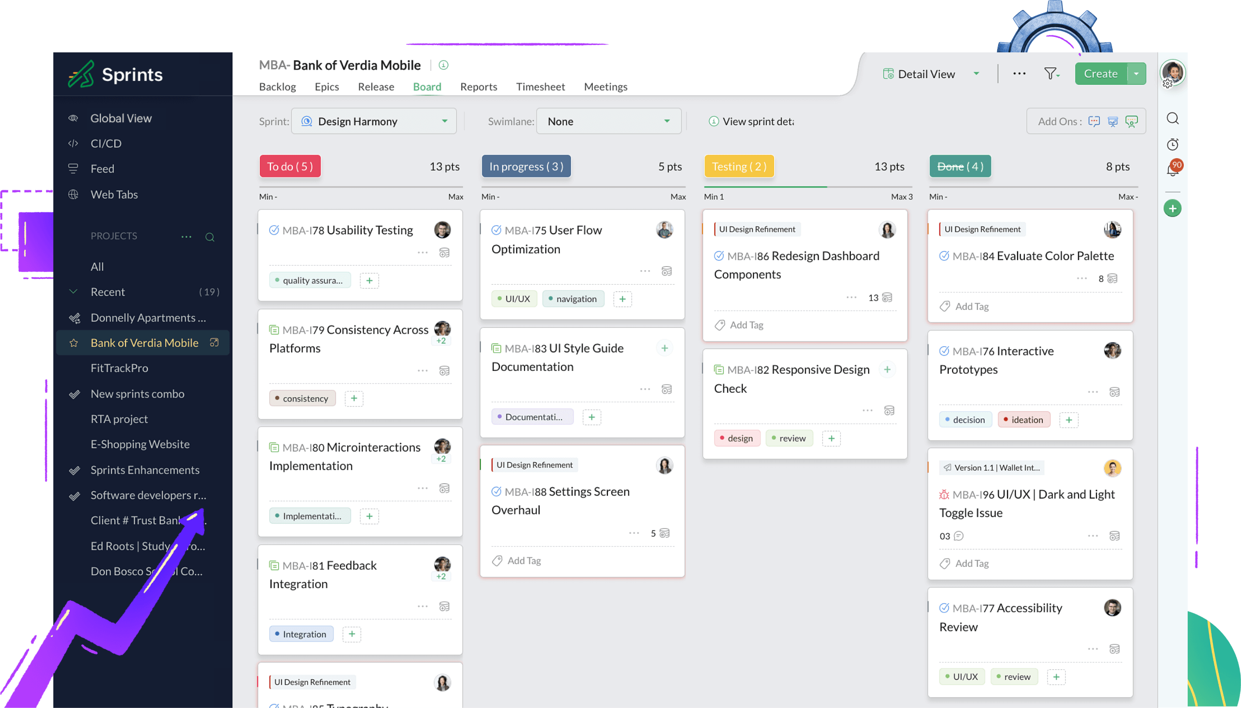 Agile Scrum Board