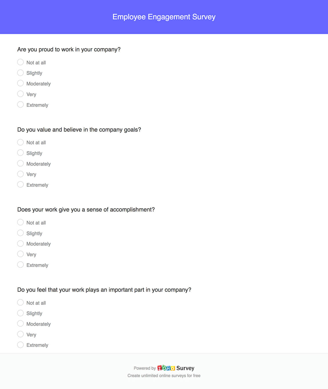 Employee Engagement Survey Expert Made Questions And Template