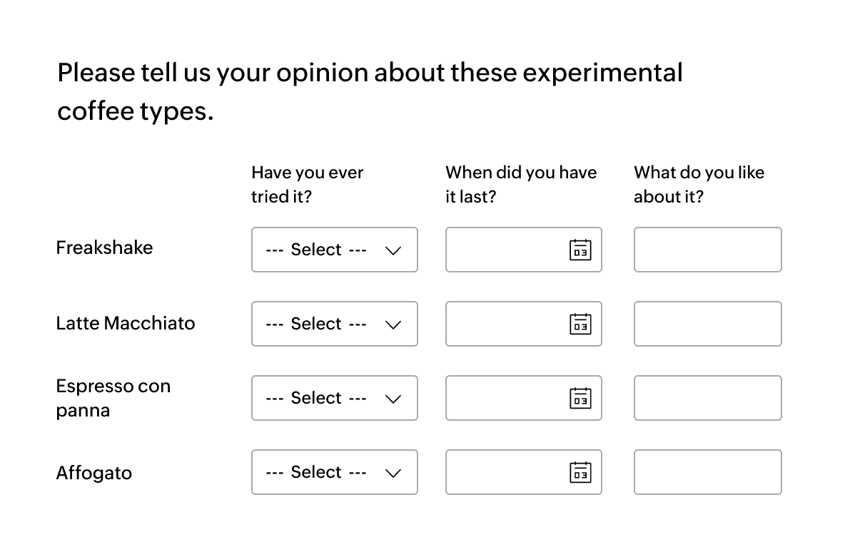 Your surveys answers