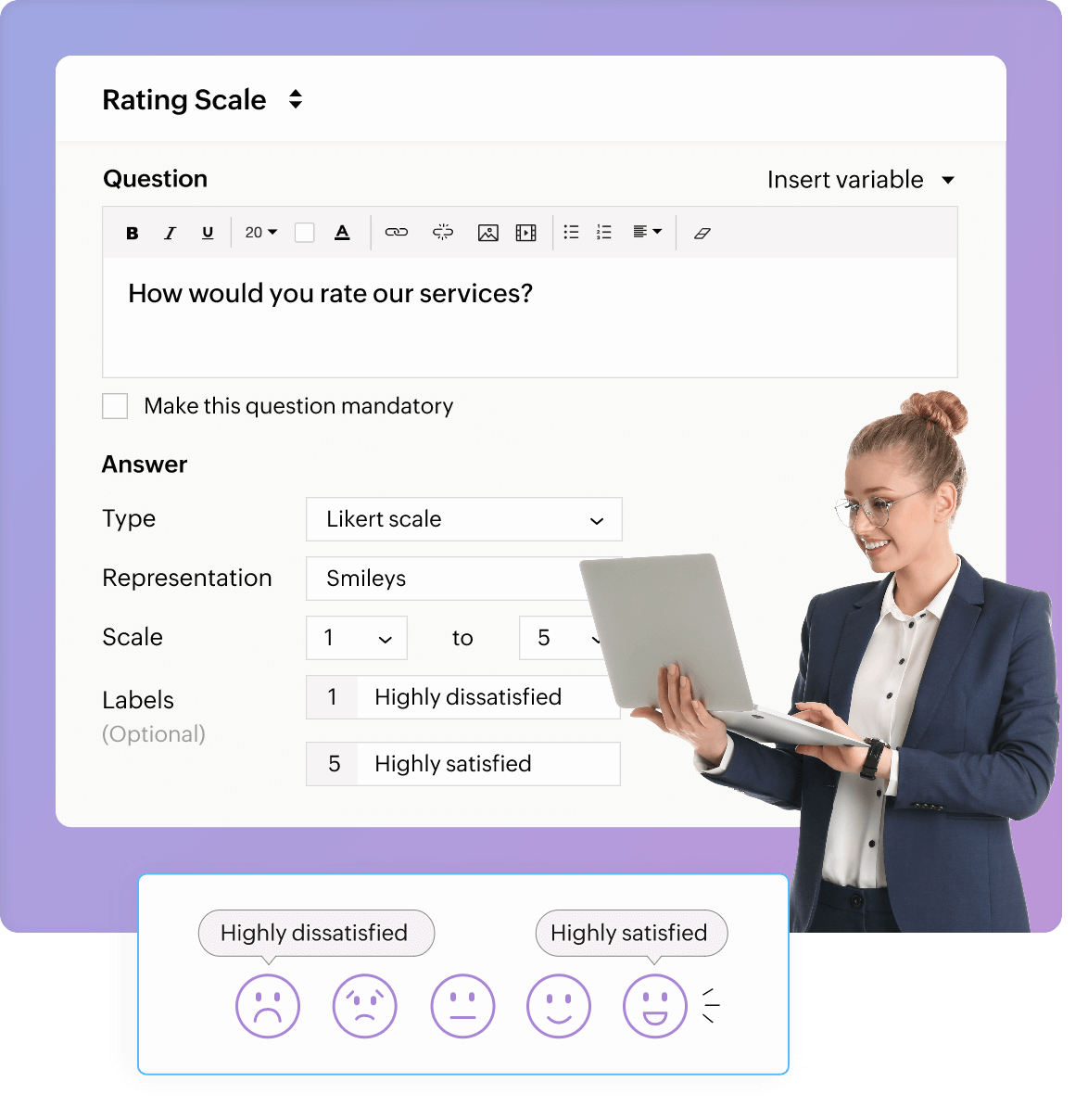 Simplify complex opinions with Likert Scale