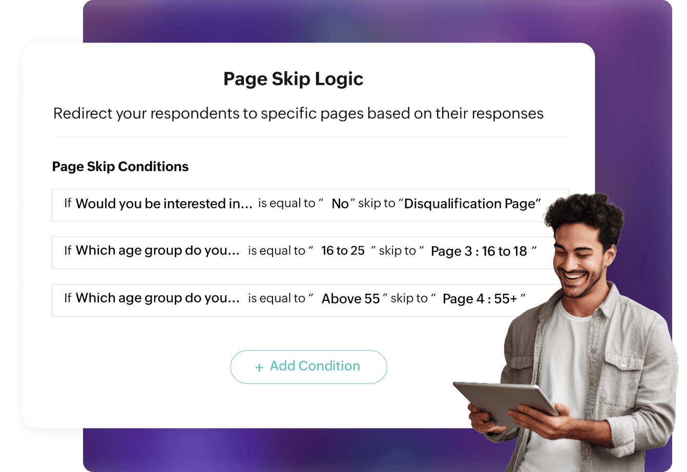 Page skip logic
