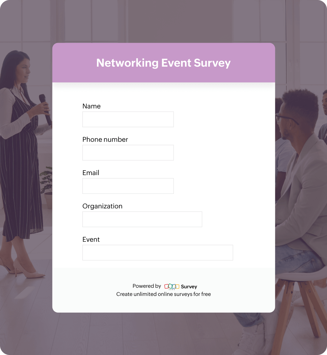 Networking event survey questionnaire template