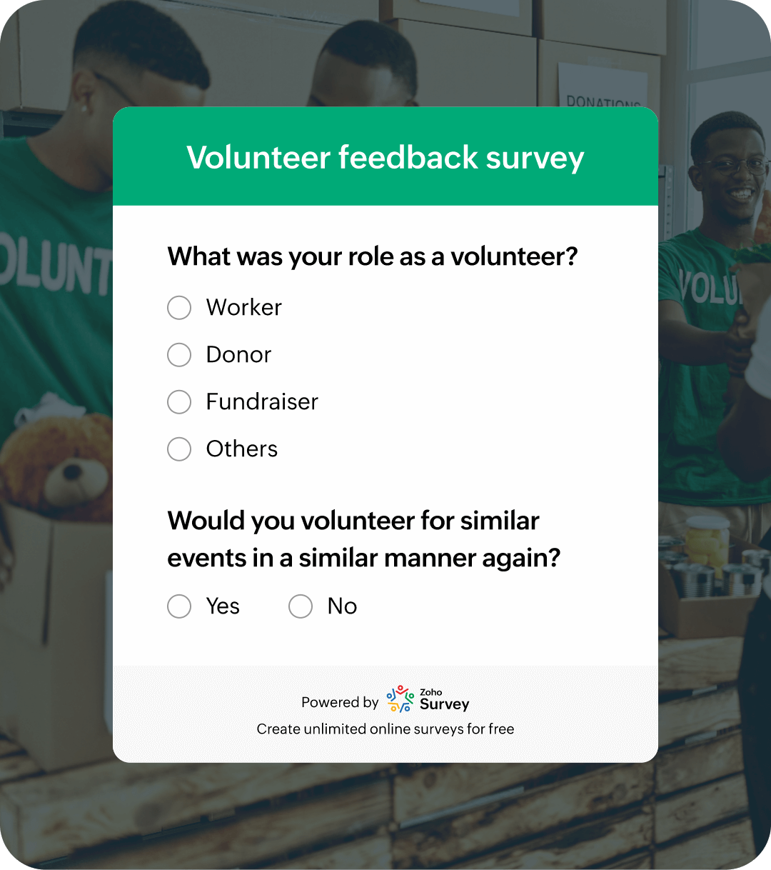 Volunteer feedback survey