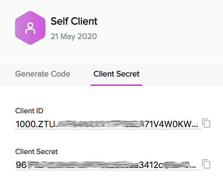 thrive-selfclient-clientsecret