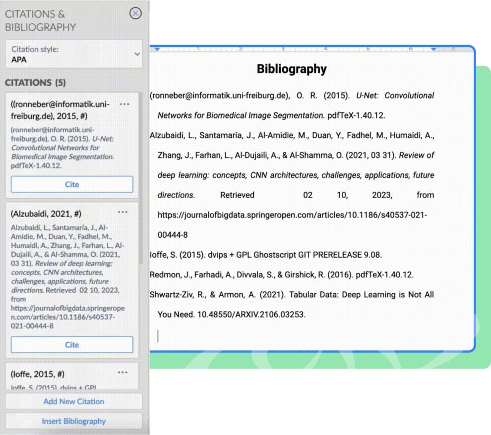 Generate Citations Effortlessly With Zoho Writers' Document Citation Tool