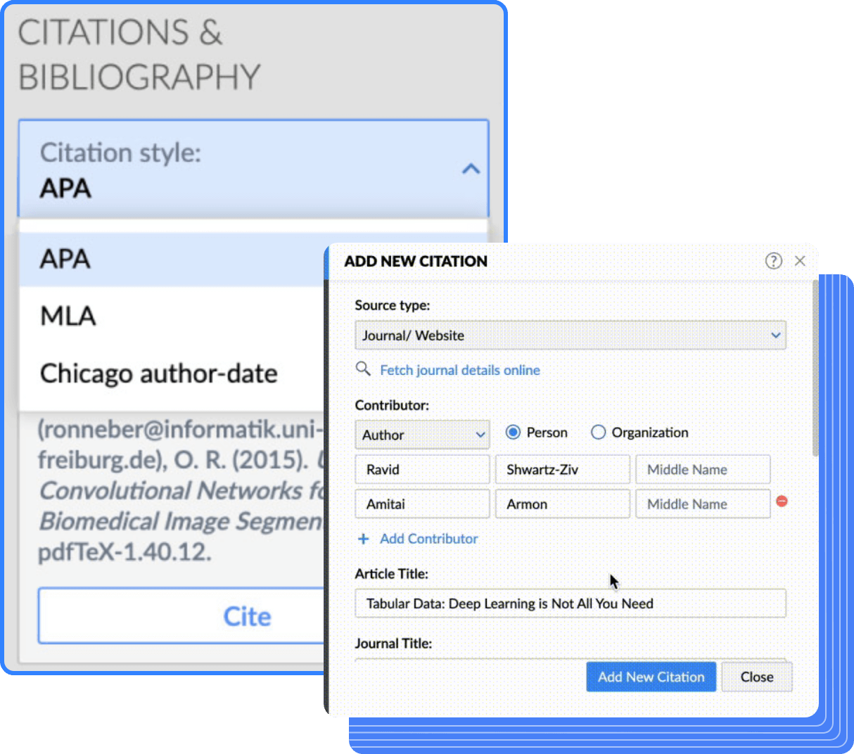 Generate Citations Effortlessly with Zoho Writers' Document Citation Tool