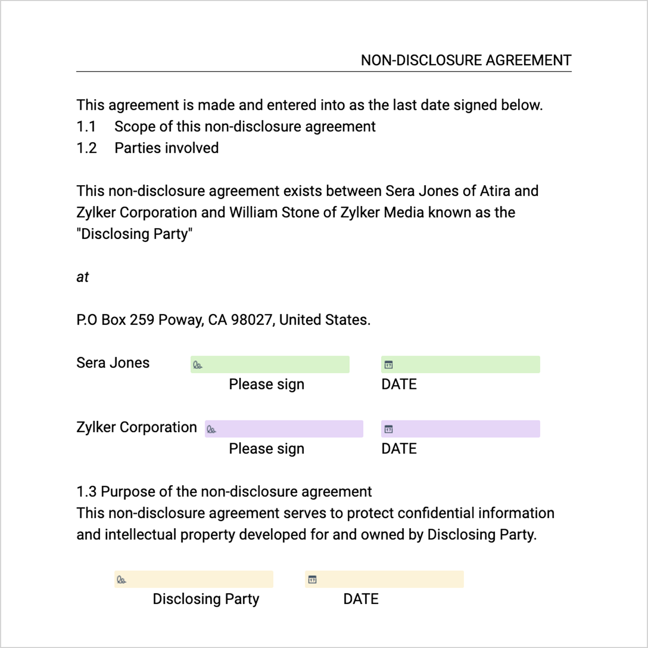 Select a signing method