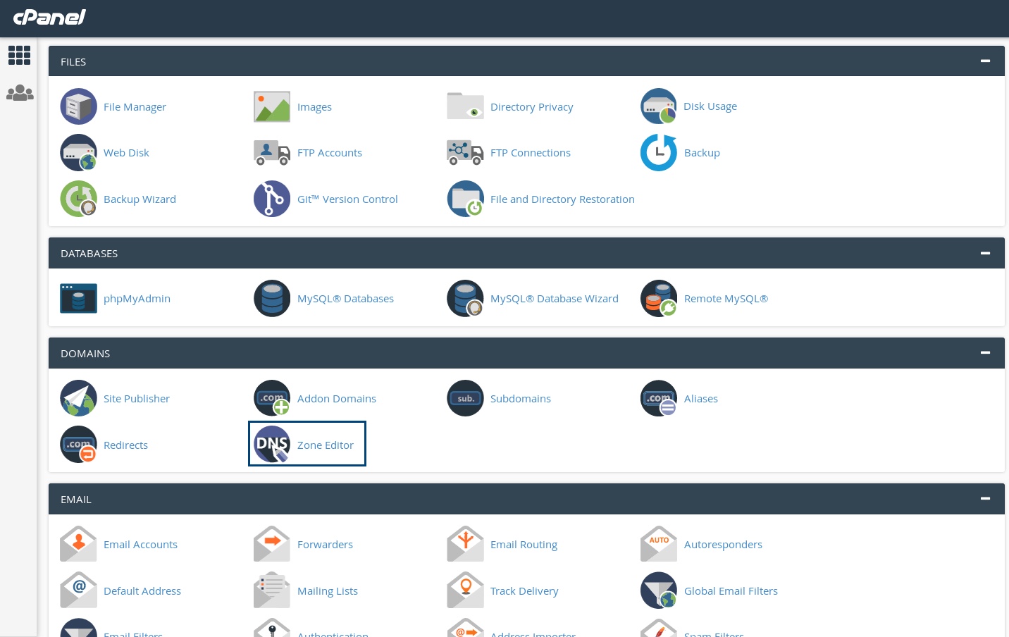 cPanel DNS configuration